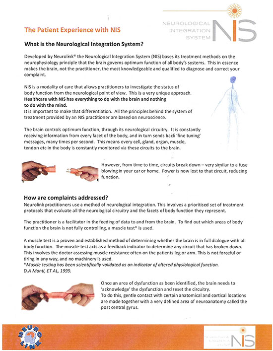 Chiropractic Effingham IL NIS Graphic